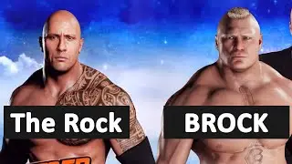 Brock Lesnar Defeated The Rock for the World Heavyweight Championship - WWE 2018 Playthrough