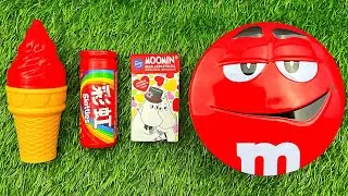 Satisfying ASMR video lollipop candy and chocolate yummy candy unboxing video