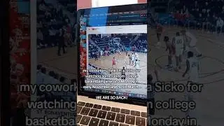 У меня был один яркий момент, когда я наблюдал за началом сезона студенческой баскетбольной коман...