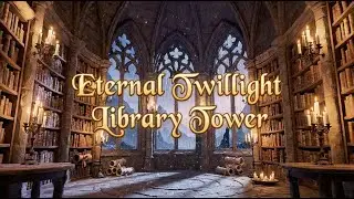 Eternal Twilight Library Tower | Fantasy Ambience for Reading & Relaxation (3 Hours)