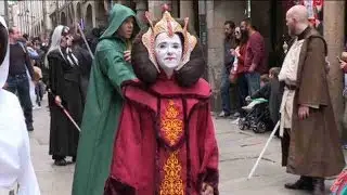 Los personajes de Star Wars toman las calles de Santiago
