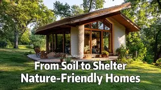 Building with Nature: Crafting Eco-Friendly Houses from Soil, Straw, and Wood