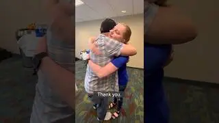 Heart transplant recipient meets donor&rsquo;s family for first time.