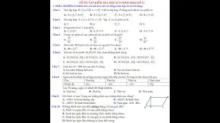 Toán 6: Ôn tập học kì 1