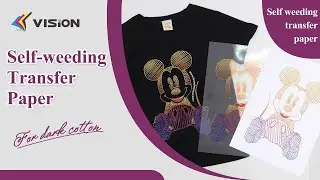 Self Weeding Transfer Paper On Dark Tshirts With White (A Foil + B Paper)