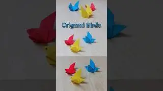 Easy Origami Birds 🕊️ | Simple Paper Folding for Beginners #Shorts