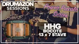 HHG 13 x 7 Bocot&eacute; Stave Shell Snare Drum demonstation by Drumazon