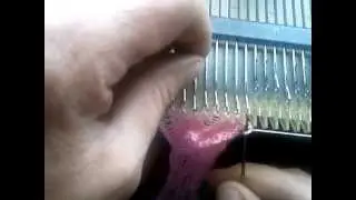 Вязание на машине Нева 5