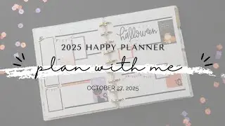 2025 Happy Planner *** Plan with Me *** Weekly Layout October 27, 2025 *** Checklist Layout