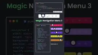 🎉 Amazing CSS 💐 nav 🔘 animation 🥰 🎥 for Web Development using HTML & CSS 🚀 #webdevelopment #ytshorts