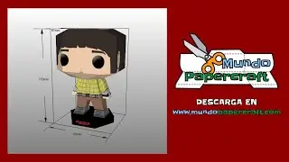 Уилл Байерс &ndash; Бумажная модель Funko Pop по мотивам сериала &laquo;Очень странные дела&raquo; | Modelo Gratis