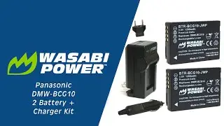 Panasonic DMW-BCG10 | Two Pack Battery Kit | Wasabi Power