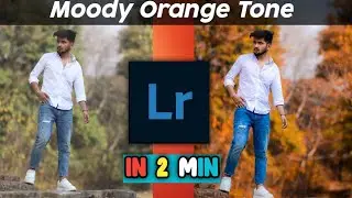 Aqua and orange tone Lightroom photo editing tutorial||with easy steps||