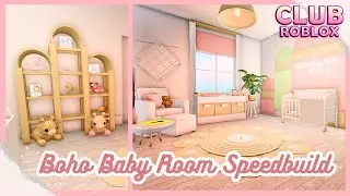 Pastel Boho Girl's Nursery Speedbuild: Club Roblox