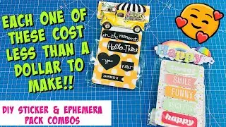 MAKE your own STICKER AND EPHEMERA PACKS!  become a sticker maker!!