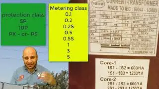 types of class for current transformers(protection class and metering class) تصنيفات القياس والوقاية