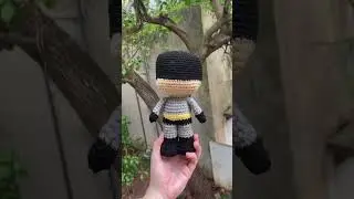 Batman plushie🦇 #batman #crochet #handmade #crocheting #crochetpattern #superhero