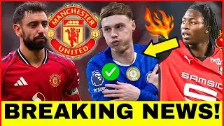 MAN UTD TRANSFER CHAOS 🔴&pound;35M STRIKER RACE, RASHFORD-BARCA TWIST & BRUNO BOMBSHELL🔥 MAN UNITED NEWS