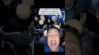 LA JUVENTUS CONTRO L&rsquo;ARBITRO LA PENNA NEL TUNNEL DI SAN SIRO 😡❌ #calcio #juventus #inter #seriea
