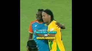 India All-Stars🇮🇳 vs Brazil Legends🇧🇷 #shorts #indianfootball #brazil  #football