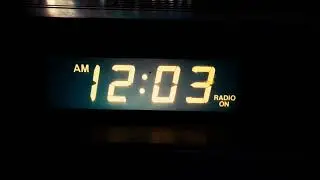 vintage clock radio static sound scary AM FM analog sample clip