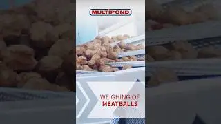 Weighing of meatballs | #multiheadweigher