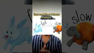 Fast & Slow Pointer Pattern in DSA📈 #fastslowpointer #dsa #telugustudents #interviewprep #shortsfeed