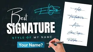 🔥Commented Names 😍 Best Signature Style Of My Name | Signature Ideas | How to make a Signature