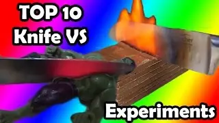 EXPERIMENT 10 best Glowing 1000 degree KNIFE vs EXPERIMENTS coca cola, Dry ice lighter and more