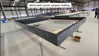 Hot sell custom made heavy duty aluminum retractable motorized folding louvre roof pergola testing