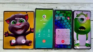 Incoming Calls Samsung Galaxy Fold2 + Samsung Galaxy Note 10 + LG Wing + Samsung Galaxy S20+