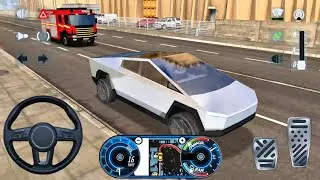 Tesla Cyber Truck UBER Drive In Los Angles - Taxi Car Simulator : EVO - Android Gameplay