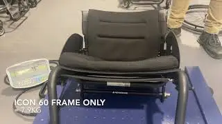 Icon 60 Wheelchair Weight | Frame with and without wheels