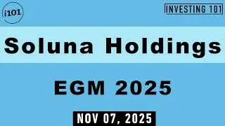 Soluna Holdings EGM 2025 | Nov 07, 2025