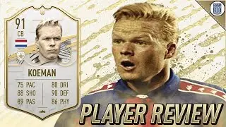 91 ICON SWAPS PRIME ICON KOEMAN PLAYER REVIEW! - IS HE WORTH UNLOCKING? - FIFA 21 ULTIMATE TEAM