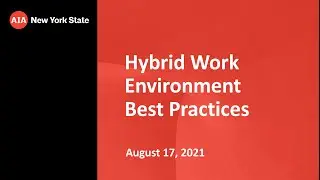 Hybrid Work Environment Best Practices