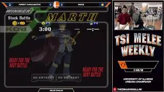 [The Smashing Illini] Forest (Marth) vs. Moxie (Sheik) SSBM Singles