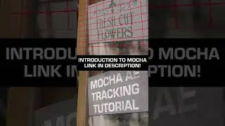 Intro to MOCHA AE 🎞 #vfx #shorts
