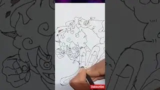 Monkey D Luffy Pen Sketch One Piece Crazy Anime Pen Drawing #luffy #pencilsketch #art