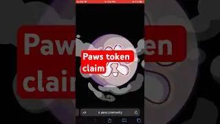 Paws token claim 🤑 | paws allocation claim| paws airdrop new update #paws #shorts #airdrop