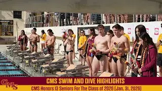 CMS Swim and Dive Senior Day vs Redlands Highlights
