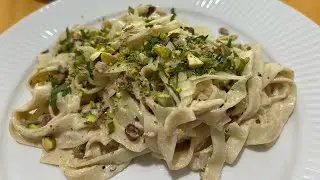 Fetuccini al lim&oacute;n con alcaparras/Fettuccine with Lemon and Capers #comidaitaliana #italianfood