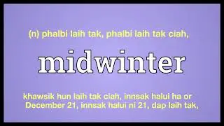 midwinter meaning in English Ngawn