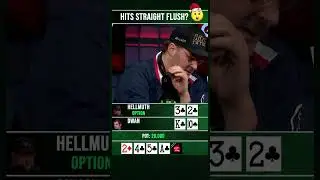 Phil Hits Straight Flush? Phil Hellmuth  vs Tom Dwan #poker #pokershorts #pokerfanshome #pokernight