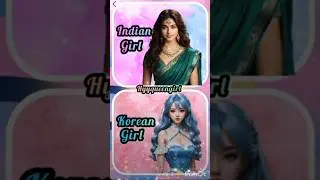 Indian girl Vs Korean girl 😉 #viral #shortvideos #dressess #fashion #indian