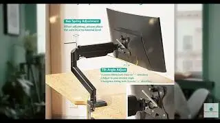 Review - WALI Single Monitor Mount, Gas Spring Monitor Arm for 17-34 inch Screens, Adjust