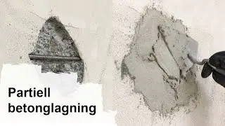 Partiell betonglagning