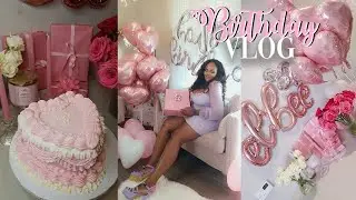 Spend My 32nd Birthday With Me | VLOG | Girly Day At Home * very pink* 🎂🎀 Part 1