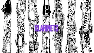 Fun with Hand Painted Clarinets by Juleez