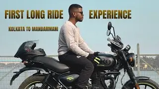 FIRST LONG RIDE | MOTOVLOGGING WITH SMARTPHONE | KOLKATA TO MANDARMANI | HUNTER 350